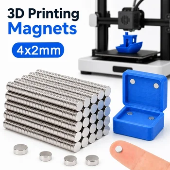 3D-Druck Werkzeugset 4x2mm 3D-Druck Magnete N35 NdFeB Permanente Leistungsstarke Runde Magnetische Imanes