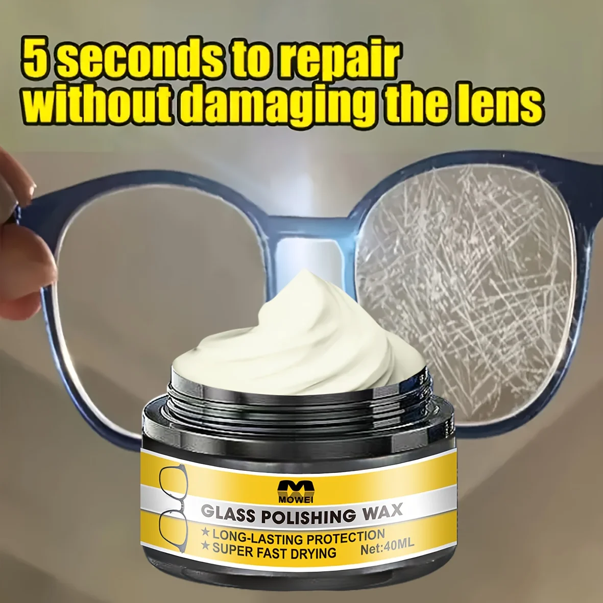 Mehrzweck-Reparaturset für Glas- und Linsenkratzer