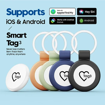 Intelligenter Tracker-Tag für iOS und Android, Anti-Verlust-GPS-Gerät für Haustiere, Schlüssel und Gepäck