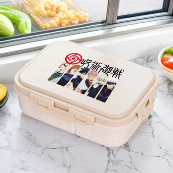 Jujutsu Kaisen Tragbare Lunchbox für Studenten, Gojo Satoru Bento-Box, Lebensmittelbehälter, Cartoon-Geschirr