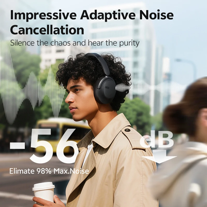 QCY H3S -56dB Adaptive ANC Over-Ear-Kopfhörer Hi-Res LDAC – Bild 2