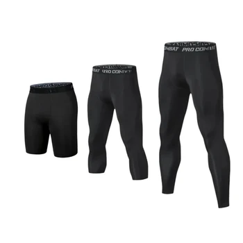 Herren Kompressionshose Tights Cool Dry Leggings Sport Baselayer Laufhose Athletische Workout Aktiv-Shorts