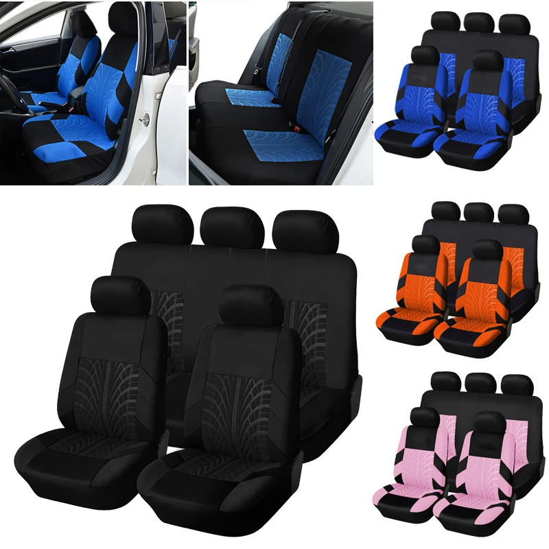 Marke Stickerei Auto Sitzbezüge Set Auto Organizer Universal