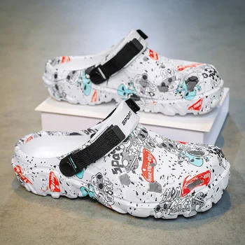 Herren Camouflage Clogs Große Größen 48 49 50 51 Breiter Zehenbereich Leichtgewichtig Schnelltrocknend