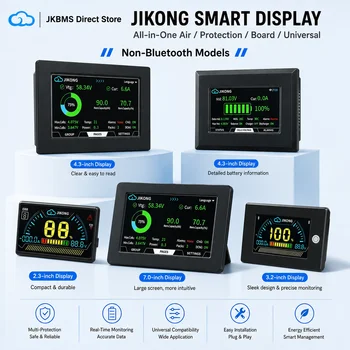 JK BMS Display 3,2 Zoll 4,3 Zoll LCD-Touchscreen-Monitor Intelligenter Batterie-Indikator für Alle JIKONG