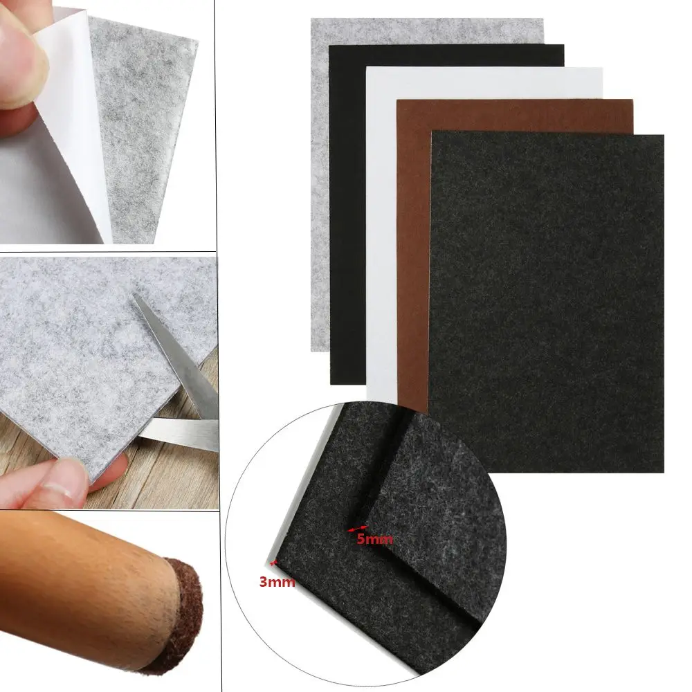 1 blatt 3/5mm Selbst Klebe Möbel Bein Anti Slip Stuhl Tisch – Bild 2