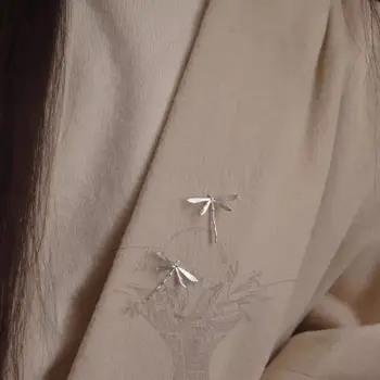 LATS Vintage Silber Farbe Libelle Broschen für Frauen Mode Insekt Brosche Pins Mantel Zubehör Tier Schmuck