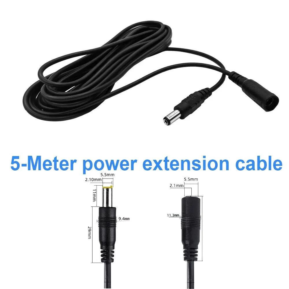 DC-Verlängerungskabel 12 V, 5,5×2,1 mm, 5 oder 10 m – Bild 4