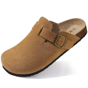 Hausschuhe für Herren, modisch, Retro-Kork-Clogs, Herren-Pantoletten, Schuh mit Fußgewölbeunterstützung