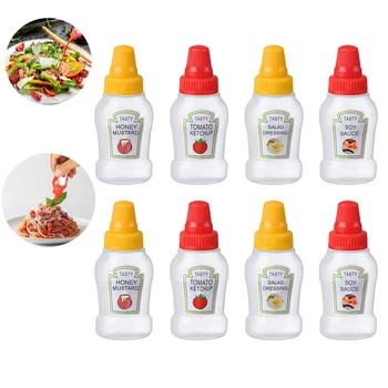 Mini-Gewürz-Quetschflaschen, 25 ml, Honig/Ketchup/Sojasauce/Salat-Dressing-Spender, Lunchbox