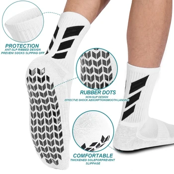 1 Paar Socken, Fußballsocken, Herren, rutschfest, Krankenhaus, Yoga, rutschfest, Training, Sportsocken