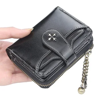 Frauen Brieftaschen und Geldbörsen PU Leder Geld Tasche Weibliche Kurze Haspe Geldbörse Kleine Münze Karte