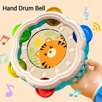 Montessori Musikinstrumente Handtrommel Rasseln Interaktives Lernspielzeug für Kleinkinder Sensorisches