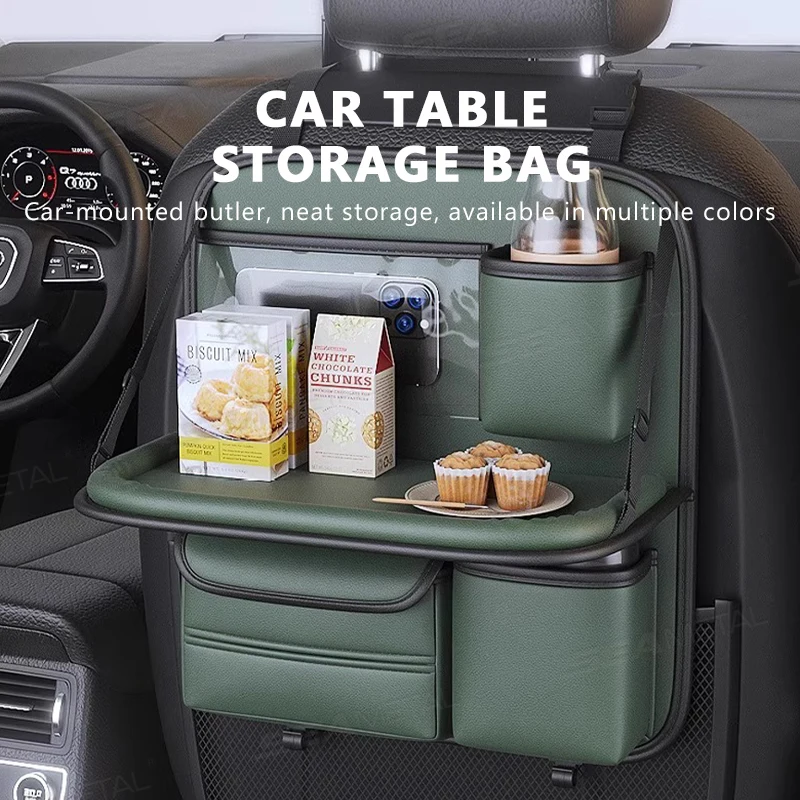 SEAMETAL Auto Rücksitz Tisch Lagerung Tasche Klapptisch – Bild 2