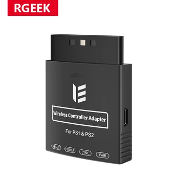 RGEEK Wireless Controller-Adapter, Wireless Controller-Konverter für PS1/PS2-Konsole, kompatibel mit PS4/PS5