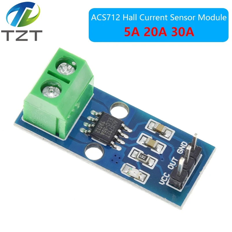 TZT 1/3PCS Heißer Verkauf ACS712 5A 20A 30A Range Hall strom – Bild 2