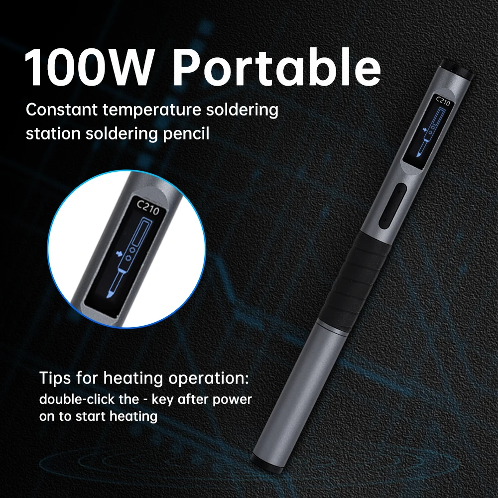 C210 100W Smart Elektrischer Lötkolben 2S Schnelle Heizung – Bild 3