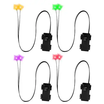 Leuchtende Augen, Halloween-Dekoration mit Timer, LED-Leuchten, Requisiten für Totenköpfe, Kürbisse
