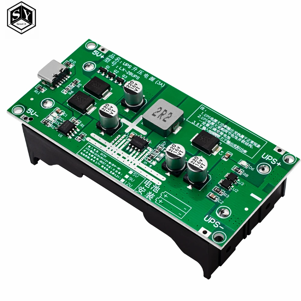 Typ-C 15 W 3 A 18650 Lithium-Batterie-Ladegerät-Modul DC-DC – Bild 3