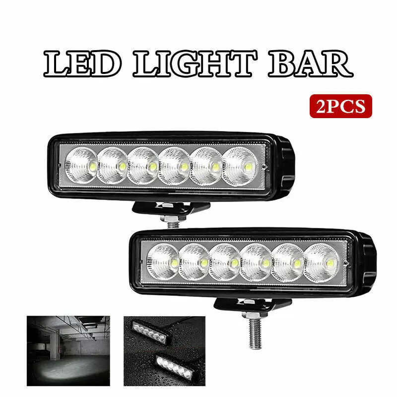 6 LED Auto Arbeit Licht Hohe Helle Scheinwerfer Universal – Bild 2