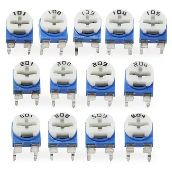 RM065 RM-065 Serie 100 200 500 1K 2K 5K 10K 20K 50K 100K 200K 500K 1M Ohm Trimpot Trimmer (20 Stück)