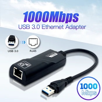 1000Mbps WIFI Adapter 3,0 USB HUB Ethernet Typ C Zu RJ45 Gigabit Netzwerk Karte Mini PC Desktops Laptop