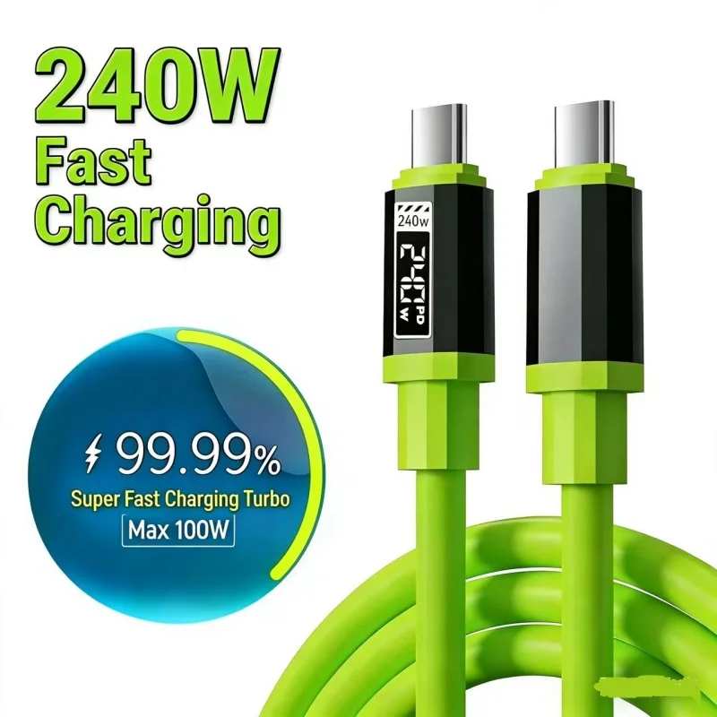 USB-C auf USB-C Kabel 240 W PD, Schnellladen