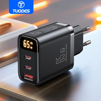 GaN USB-C Ladegerät 65 W, PD, PPS, QC 4.0, für MacBook Air und iPhone