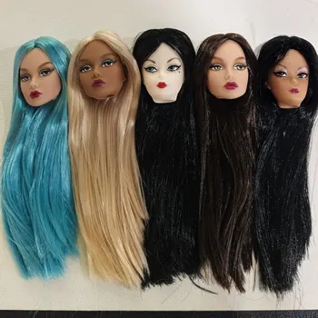 1/6 PR Gesichtsform-Puppenköpfe für beige/dunkelbraune Hauttöne, Modepuppenkopf zum Schminken