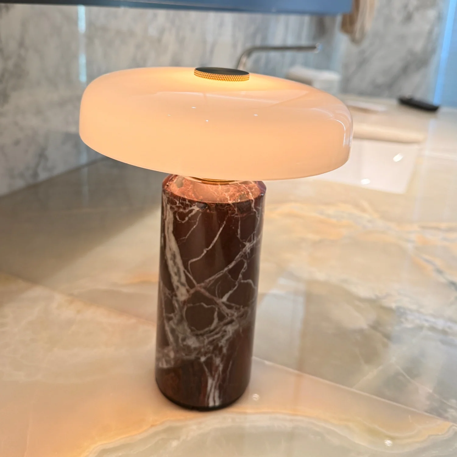 Tischlampen, luxuriöses Glas, 110 V/220 V, Marmor – Bild 3