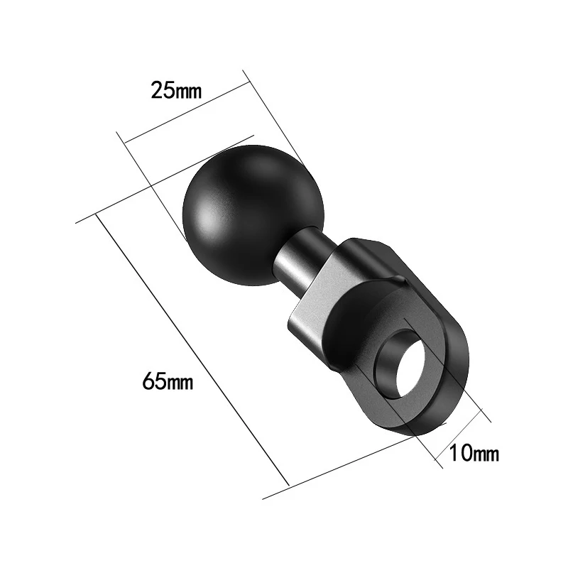 1 Zoll Kugelkopf Adapter Halterung Basis Motorrad Lenker – Bild 3