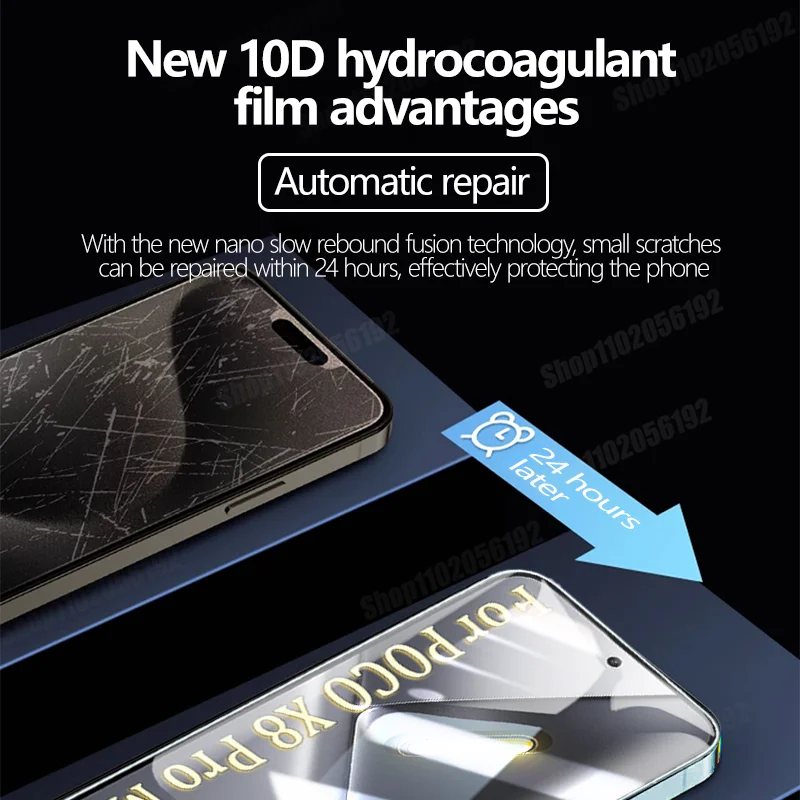 4 Stück Hydrogel-Folie für Xiaomi POCO X8 Pro Max X7 X6 X5 X4 – Bild 4