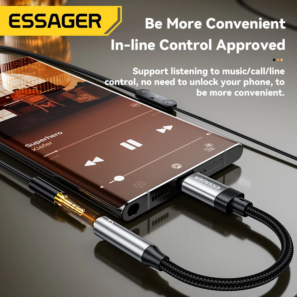 Kopfhörer-Adapter auf 3,5 mm Buchse, Lightning oder USB-C – Bild 2