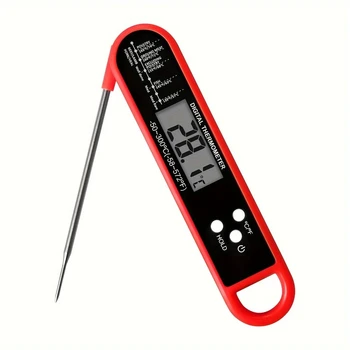 Professionelles Fleischthermometer Digital, Sofortanzeige mit hoher Genauigkeit, wasserdicht & beleuchtet