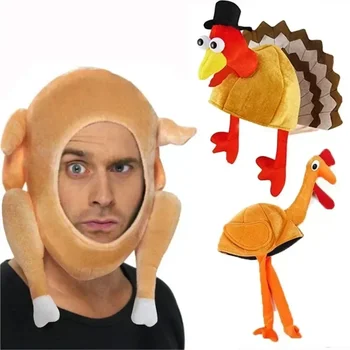 Lustige Karneval Huhn Bein Hut Weihnachten Thanksgiving Dekoration Türkei Hut Erwachsene Karneval Hut Party