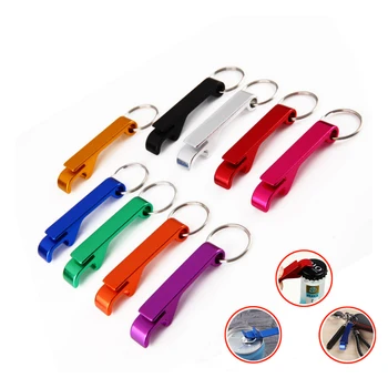 Tragbare Bier Flasche Opener Schlüsselbund Mini Tasche Aluminium Legierung Getränke Bier Flasche Opener
