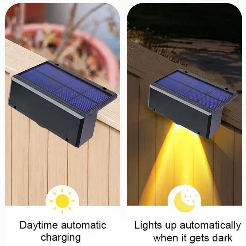 1/2/4PCS Solar Wand Lichter Im Freien Wasserdichte Garten – Bild 5
