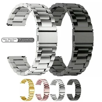 Stahl-Uhrenarmband, 18 mm, 20 mm, 22 mm, Uhrenarmband, Fitbit-Armband/Edelstahl-Uhren-Metallarmband