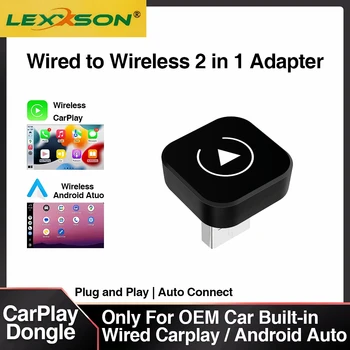 2in1 Wireless CarPlay Dongle Drahtlose Android Auto Adapter AI Smart Box Auto Intelligente Systeme Für Auto