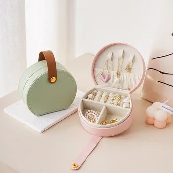 Mini Schmuck Organizer Display Reise Schmuck Fall Boxen Ohrringe Halskette Ring Tragbare Handtasche Schmuck