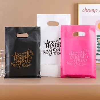 Dankeschön-Geschenktüten für Hochzeit, Geburtstag, Gäste, Geschenkpapier, Kunststoff-Shop-Taschen, kleine
