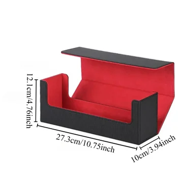 Kartenetui, Deckbox, Schutzkartenschutz mit oben offenem Magnetdeckel, Organizer, Sammelkarten, langlebig