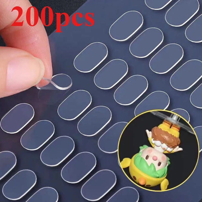 200 Stück transparente doppelseitige Klebeband-Pads – nicht