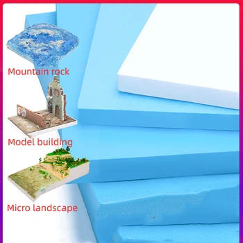 Diorama-Basis-Schaumstoffblöcke, Polystyrol-Schaumstoffplatten, Modelliermaterial für Bastelarbeiten