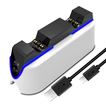 Dual-Schnellladegerät für PS5 Wireless Controller USB 3.1 Typ-C Ladestation Dock Station für Sony PlayStation5