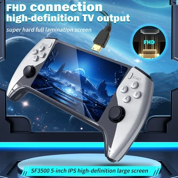 Multifunktionale 5-Zoll-IPS-HD-Retro-Handheld-Spielekonsole SF3500, unterstützt Multi-System mit FHD-Anschluss