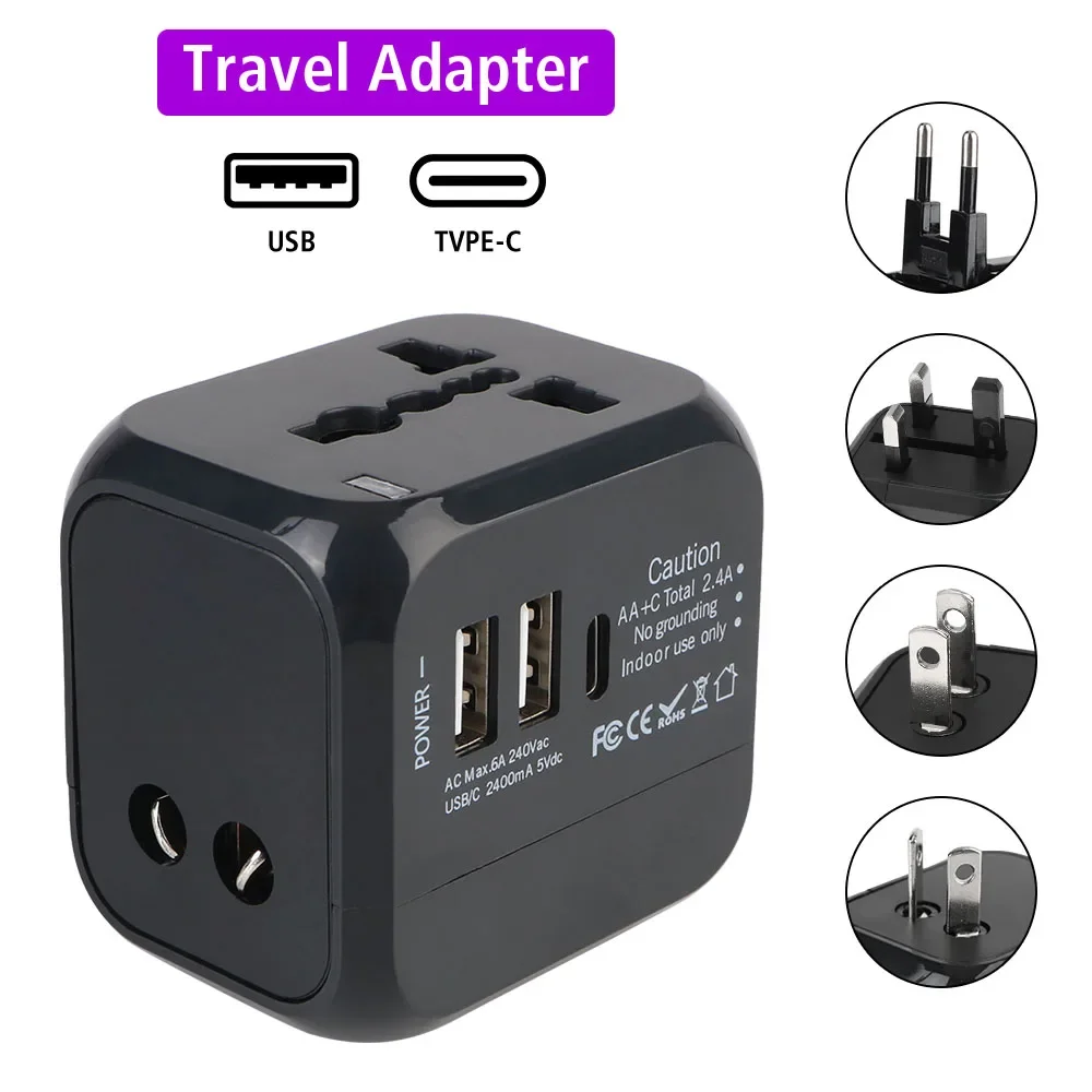 All-in-One-Wand-Reiseladegerät-Adapter – US-EU-UK-AU-Stecker