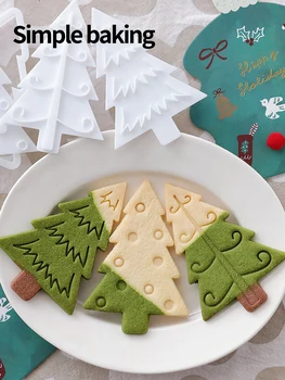 Weihnachtsbaum-förmiges Ausstechformen-Set - Weihnachtliche Küchen-Ausstechformen für Eltern und Kinder