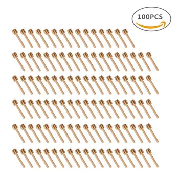 Honig Rühren Bar Mischen Griff Glas Löffel Praktische 50/20 stücke Holz Löffel Honig Lange Stick (100 Stück)
