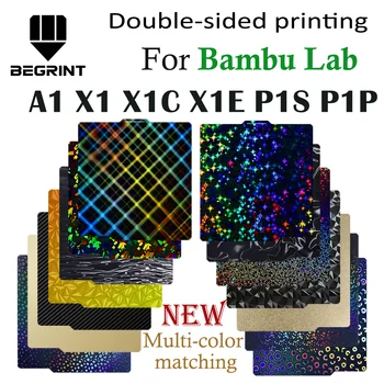 Bauplatte für Bambu Lab A1 P1P P1S Smooth X1C Federstahlplatte Bambu X2D P2S 3D-Druck für Bambu Bamboo X1